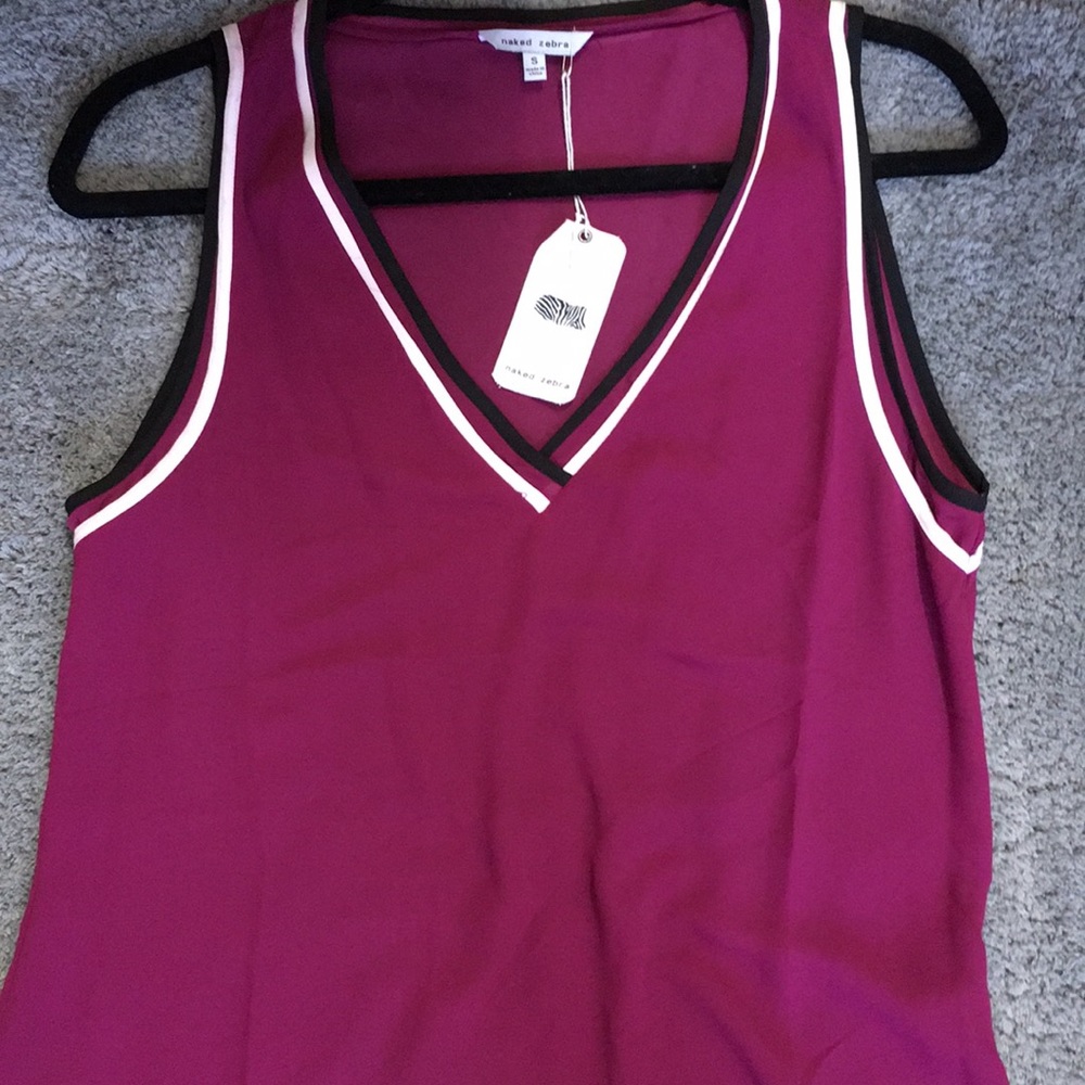 Purple Tank Top Blouse